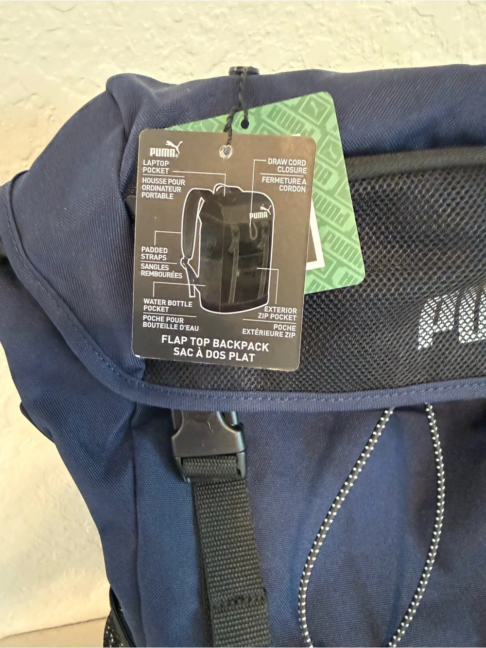 Puma backpack flap
